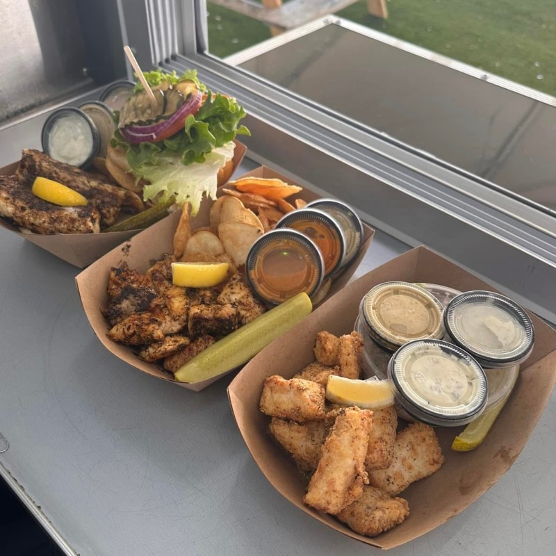 a plate of food on a table